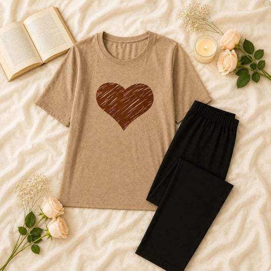 Caramel Heart Nightwear